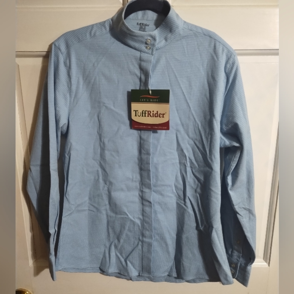 Tuff Rider Button Down Performance Show Shirt Sz M NWT